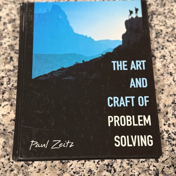Wiley The Art and Craft of Problem Solving by Paul Zeitz Hardcover