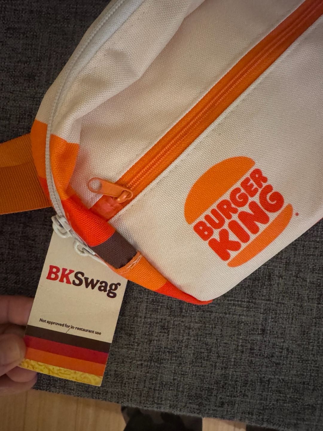 Burger King BKSwag Orange Cream Fanny Pack Belt Sling Bag 3