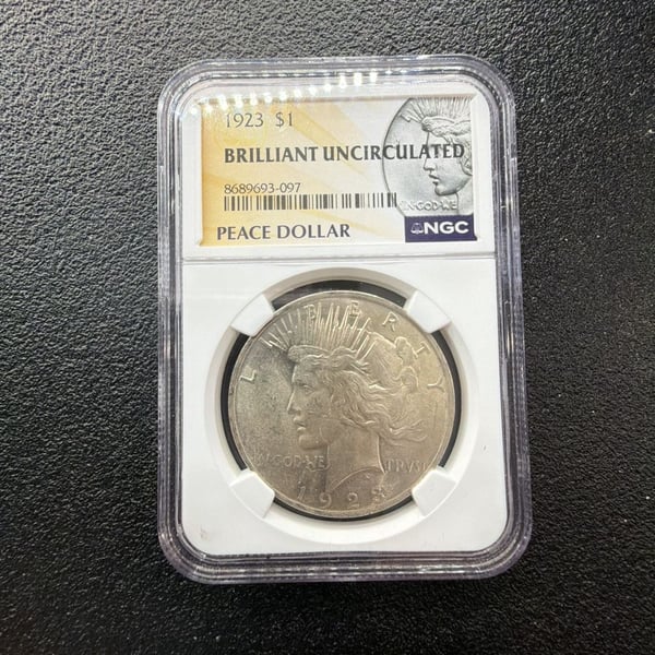 Buy 1923 Peace Dollar High Relief. BU NGC Online