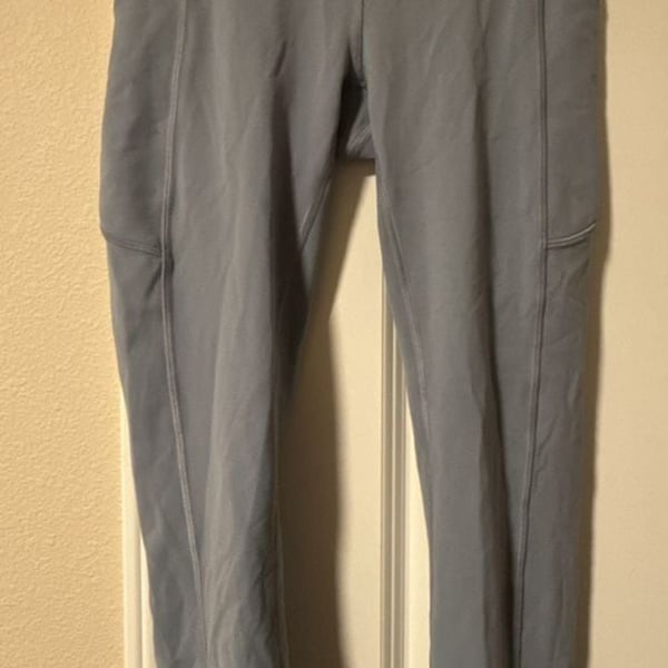 Lululemon Blue Grey Pocket Leggings