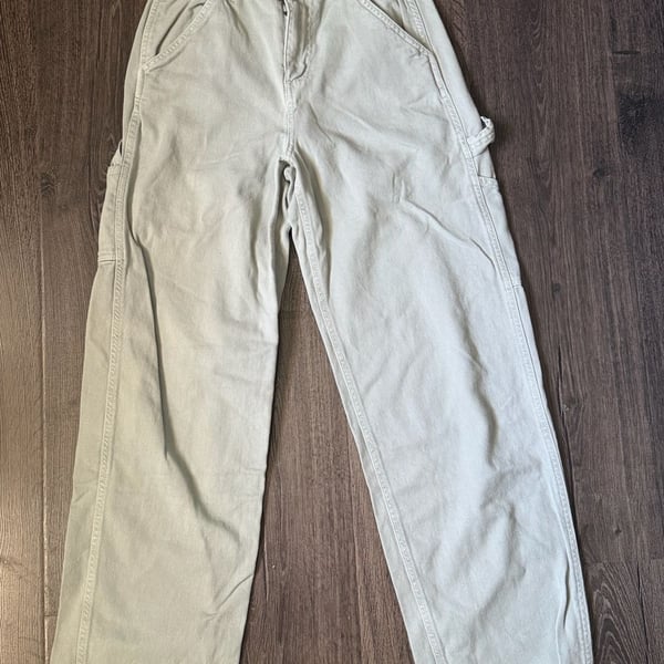 Garage Carpenter Pants Size 0 Sage Green Utility Workwear