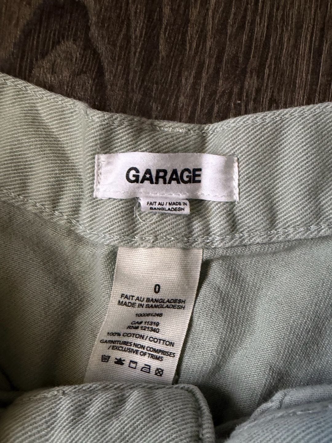 Garage Carpenter Pants Size 0 Sage Green Utility Workwear 4