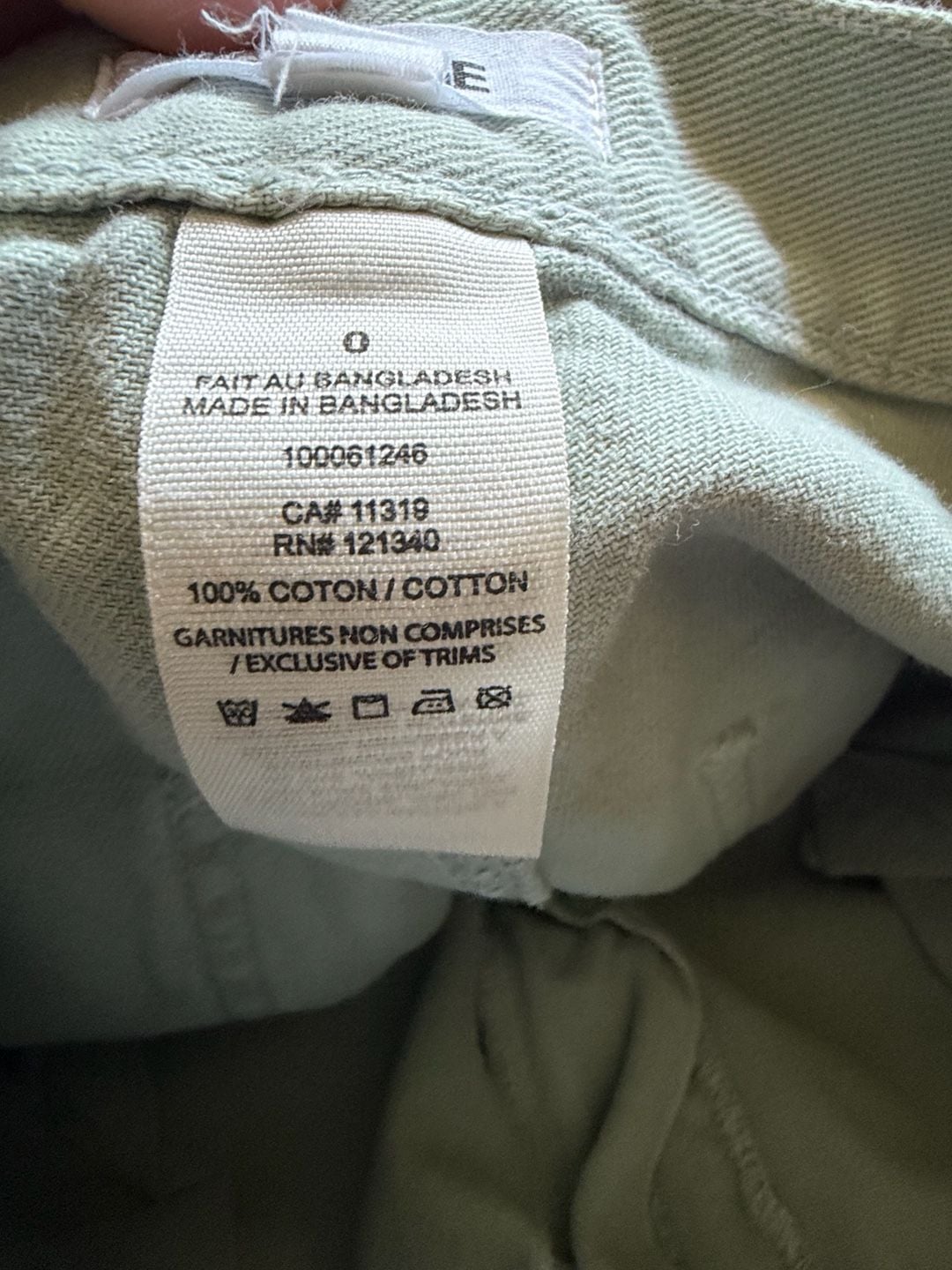 Garage Carpenter Pants Size 0 Sage Green Utility Workwear 9