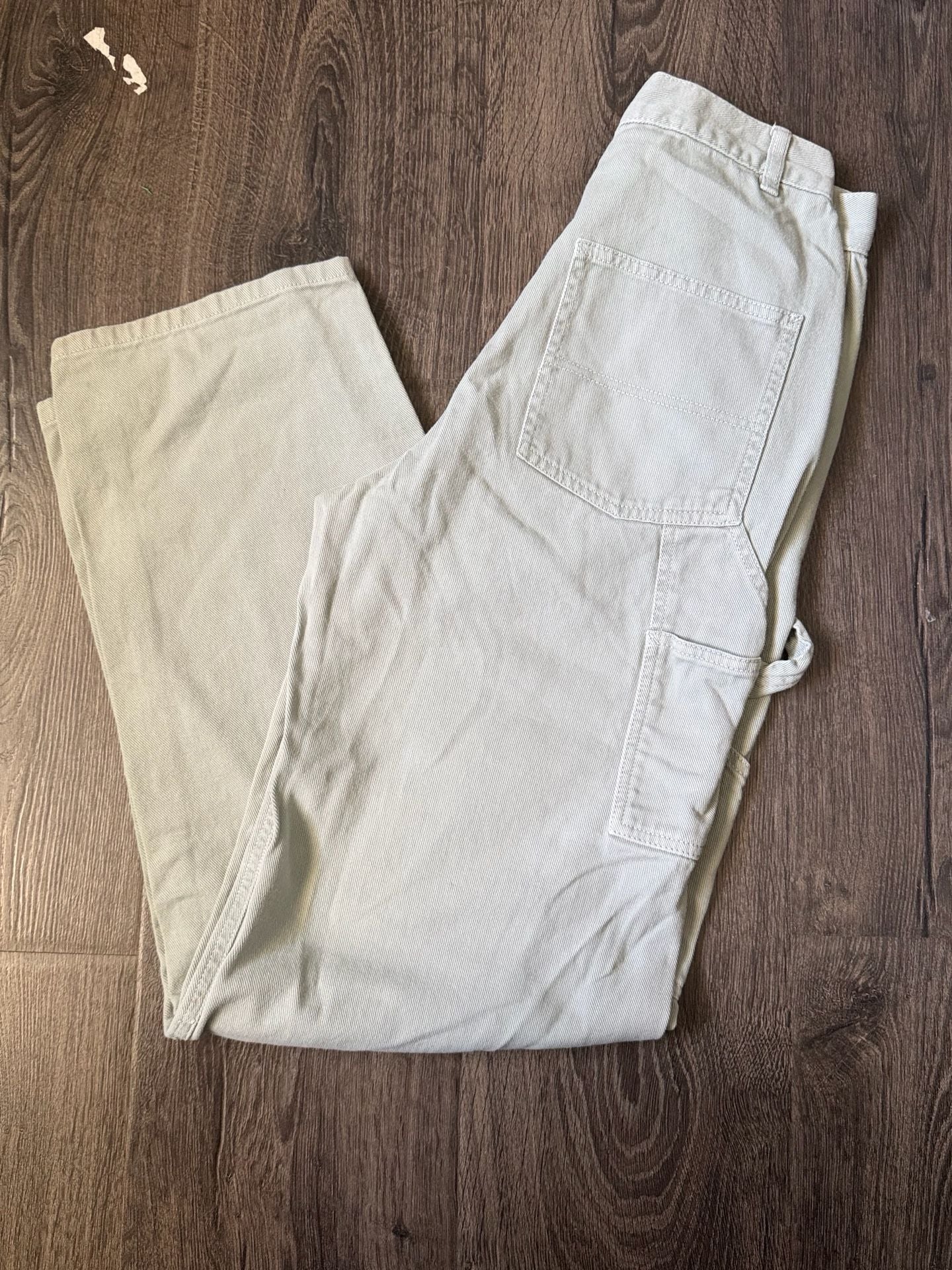 Garage Carpenter Pants Size 0 Sage Green Utility Workwear 10