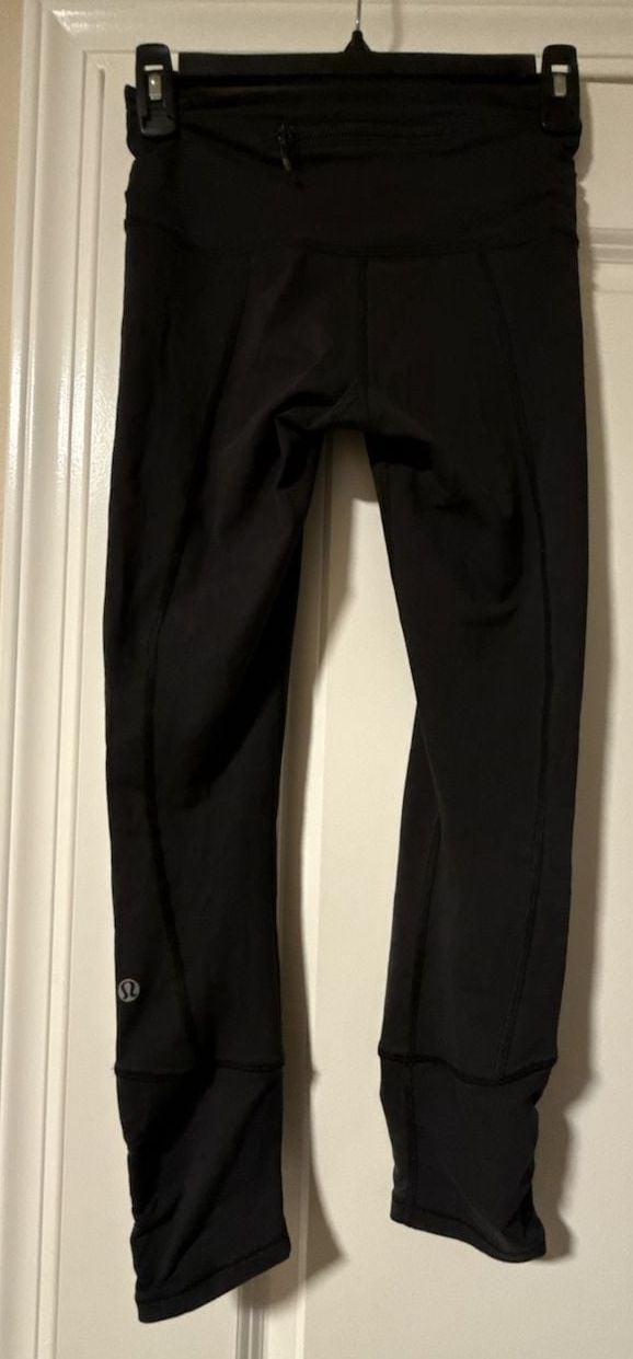 Lululemon Leggings Yoga Pants Ruched Zipped Ankle 3