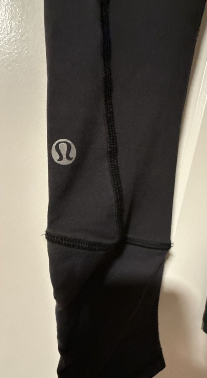 Lululemon Leggings Yoga Pants Ruched Zipped Ankle 4