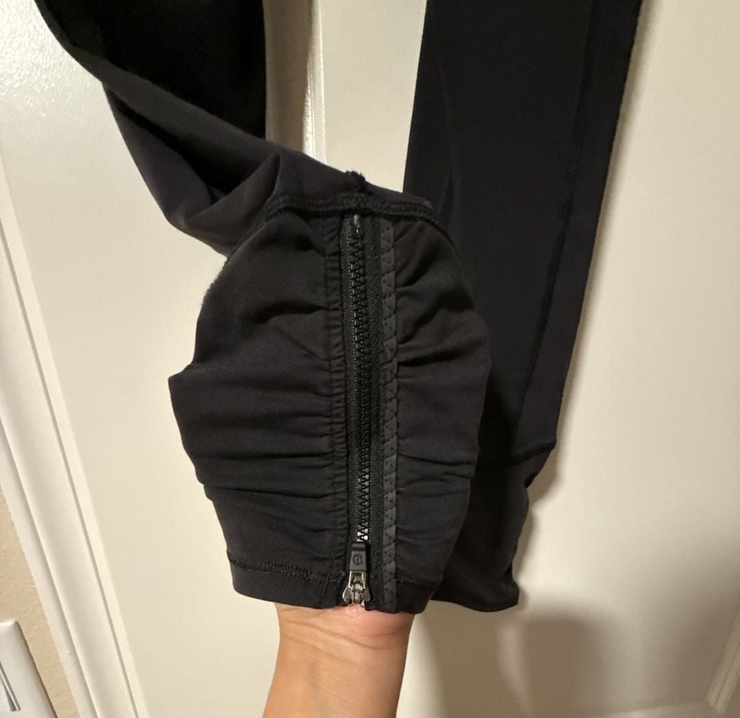Lululemon Leggings Yoga Pants Ruched Zipped Ankle 6