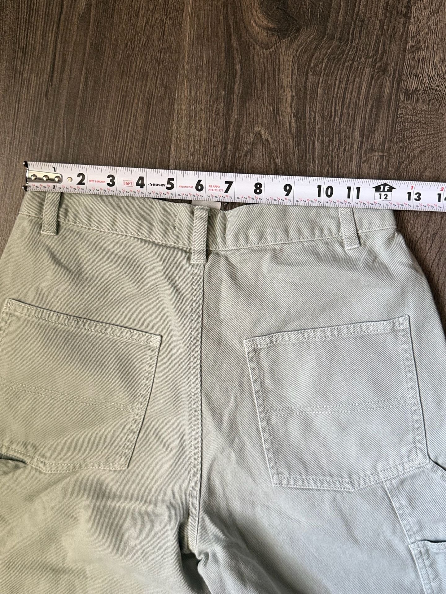 Garage Carpenter Pants Size 0 Sage Green Utility Workwear 7