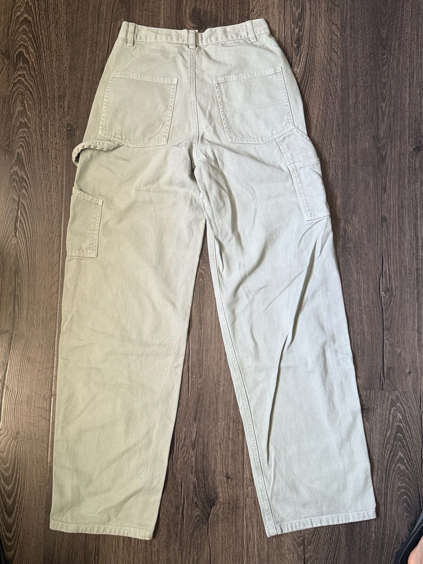 Garage Carpenter Pants Size 0 Sage Green Utility Workwear 8