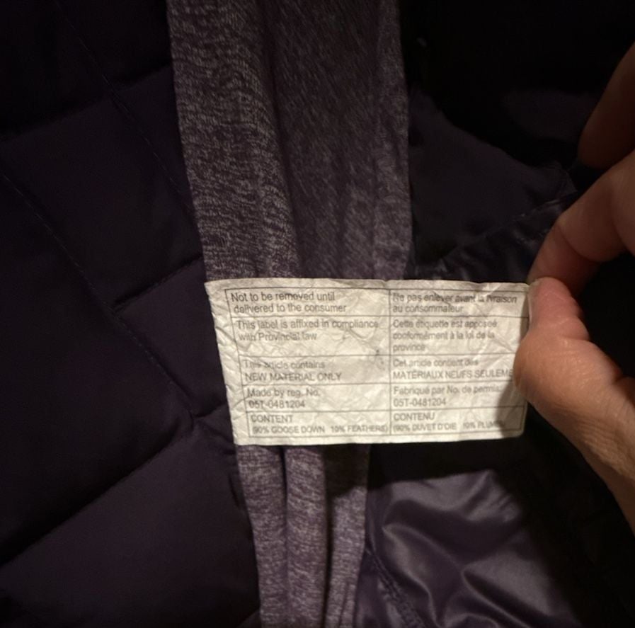 Lululemon Fluff Off Vest Size 4 Purple Down Quilted Full Zip 6