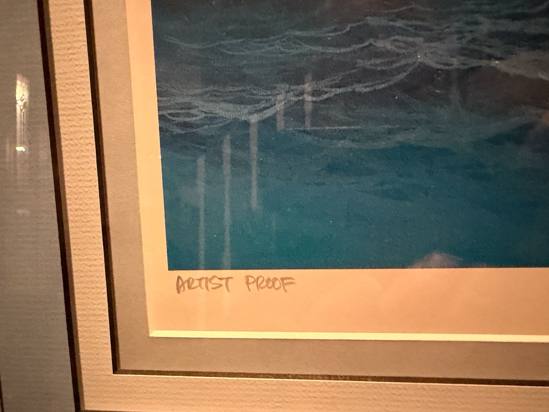 Roy Tabora “Reflections of a Tropical Moon” Signed Artist Proof Lithograph  7