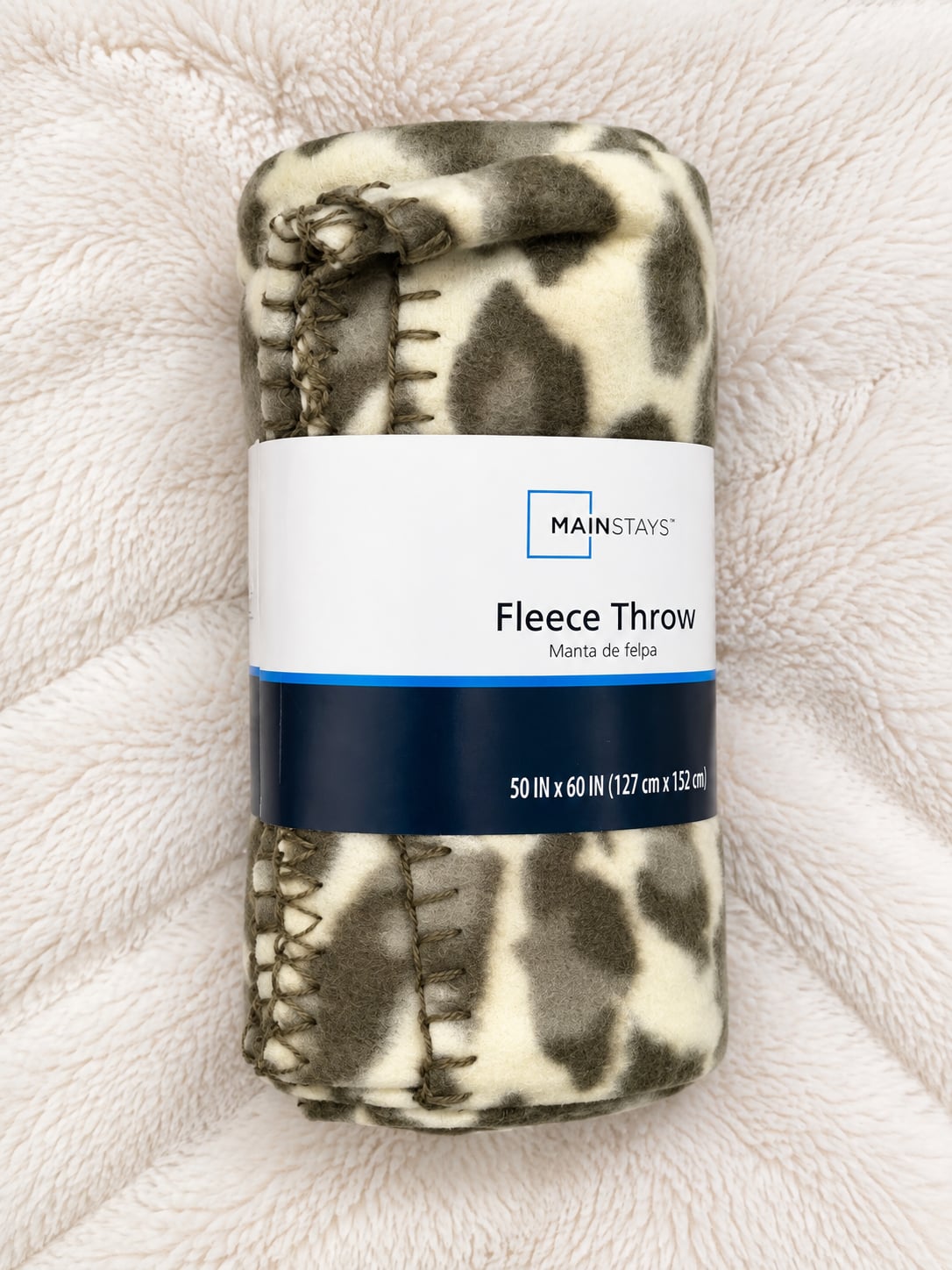 Mainstays Fleece Throw 50in x 60in Leopard 1