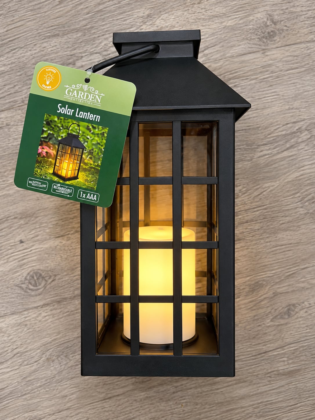 Black Garden Collection solar lantern 1