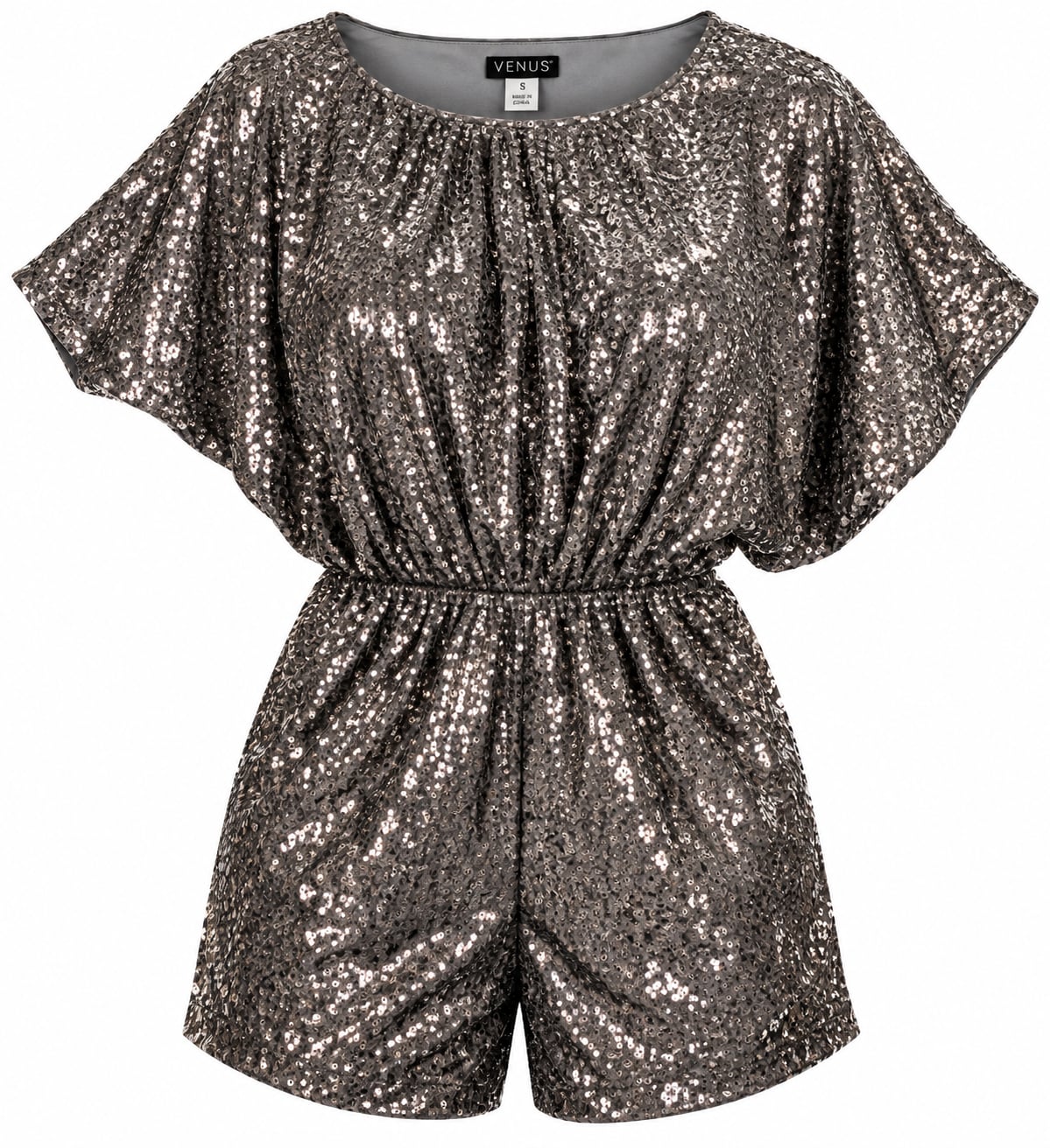 VENUS Sequin Short Sleeve Romper 5