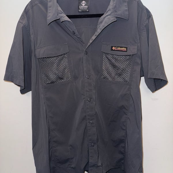 Columbia Wild Cast Short-Sleeve Shirt Size XL Gray