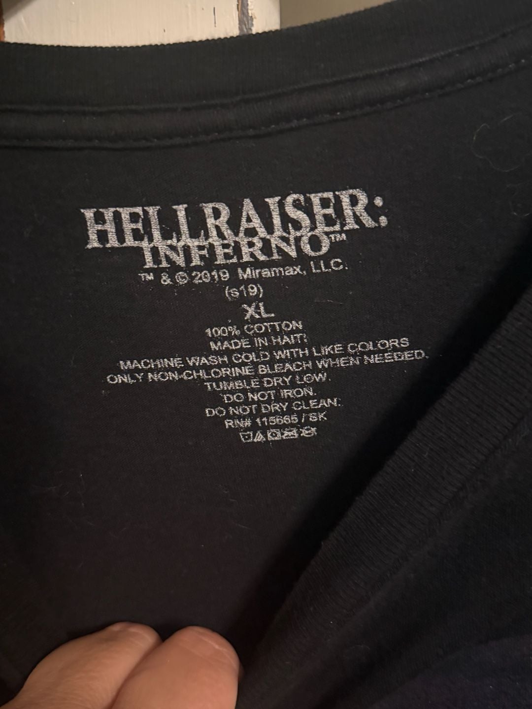 Hellraiser Inferno Long Sleeve T-Shirt Size XL Black 6