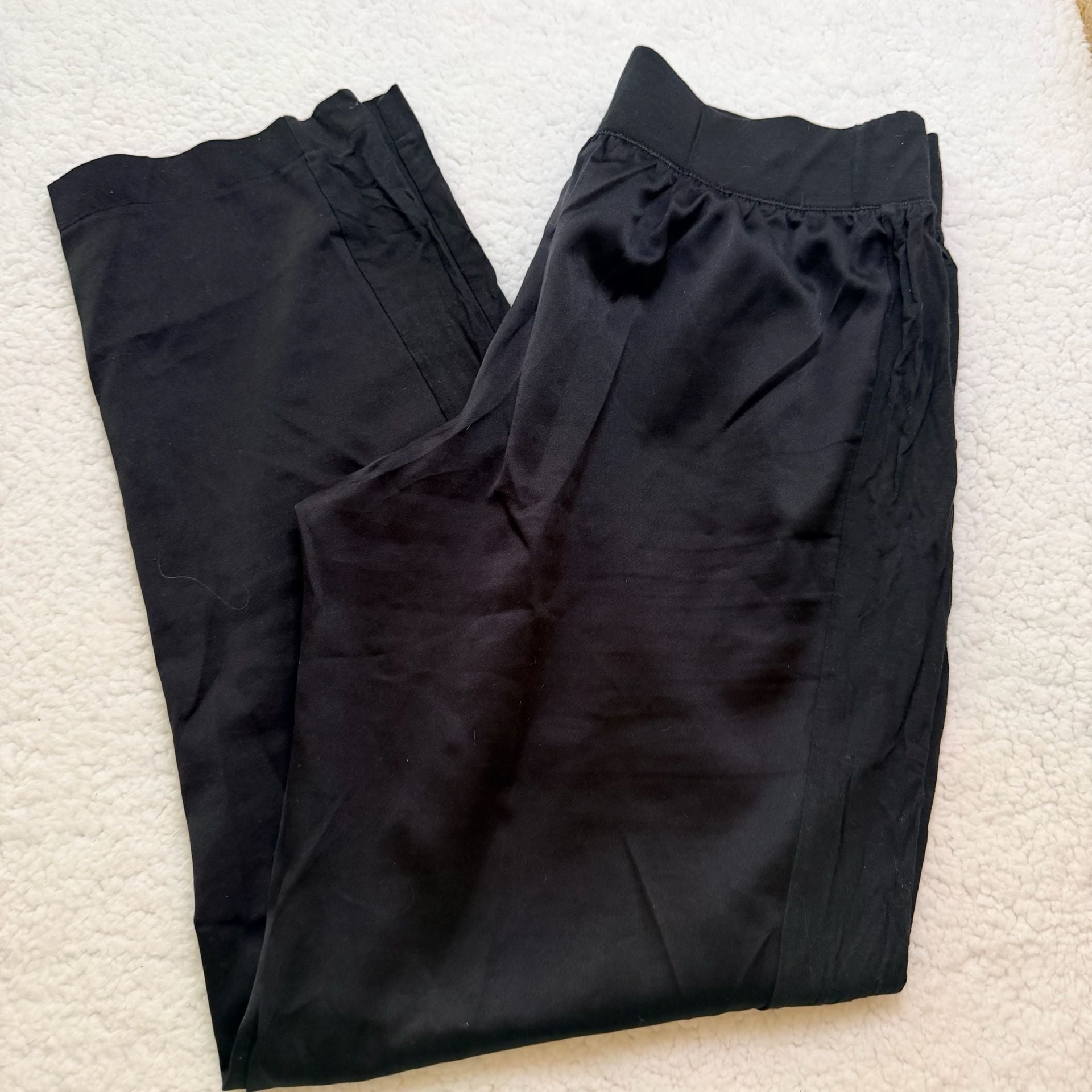Victoria's Secret Satin PJ Pants Size S Black 1