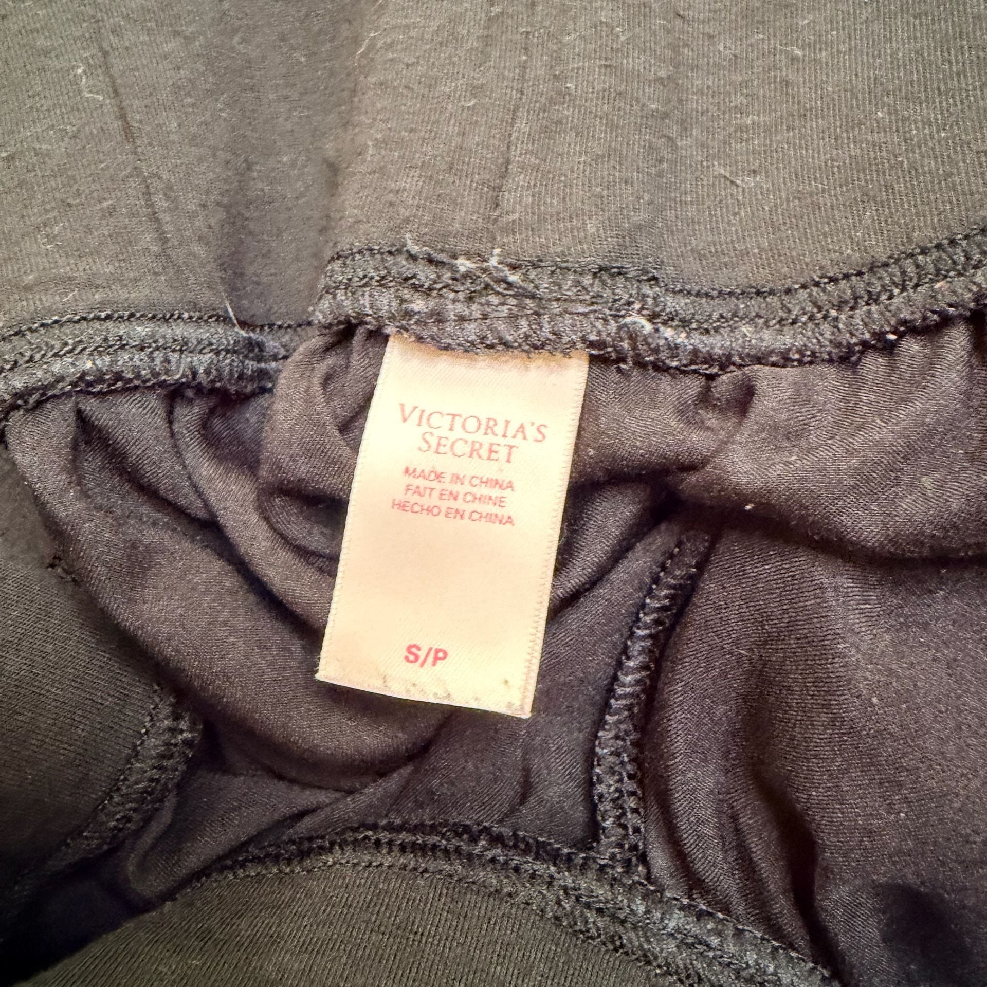 Victoria's Secret Satin PJ Pants Size S Black 2