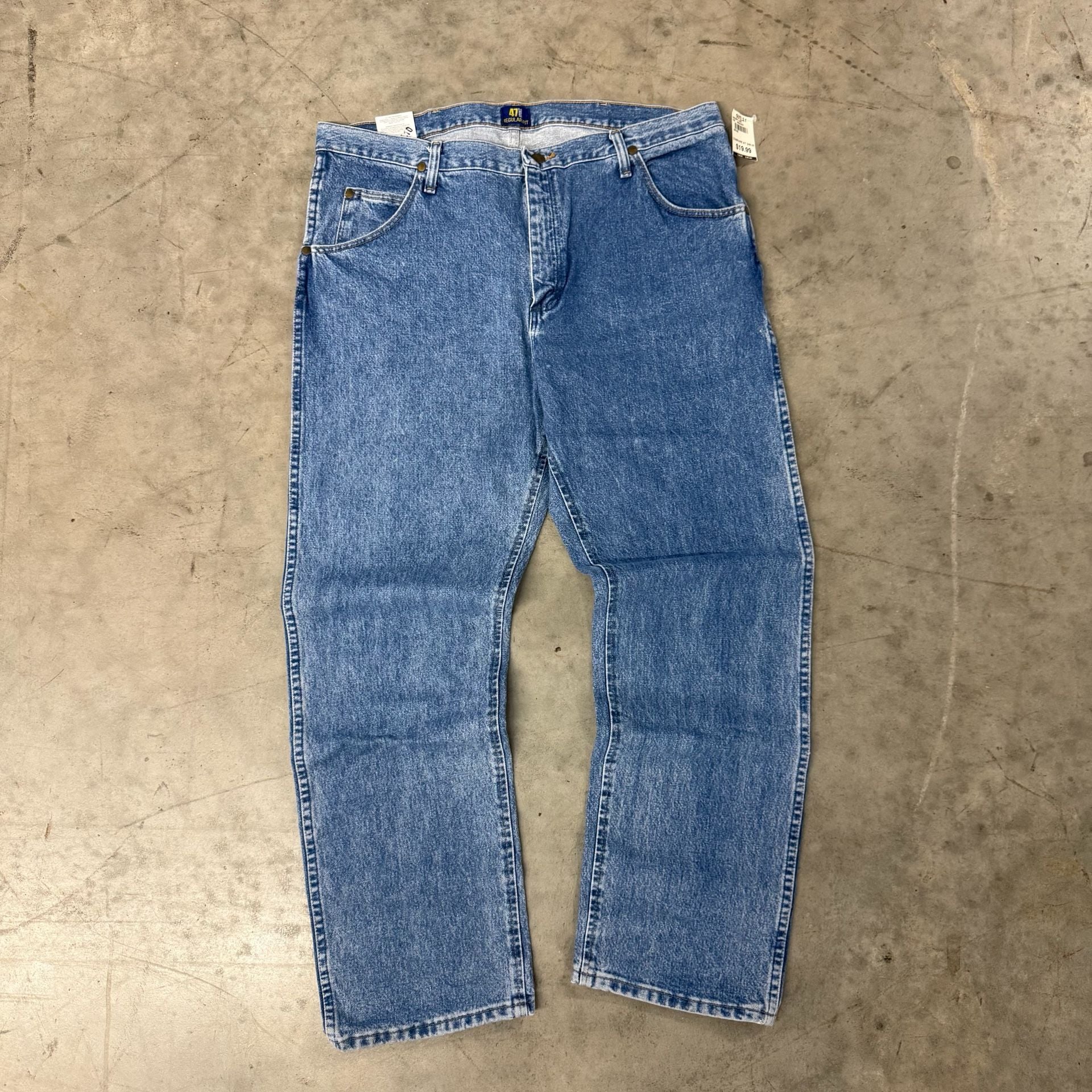 Wrangler 47MWZ Regular Fit Jeans Size 38x30 Blue Denim 6