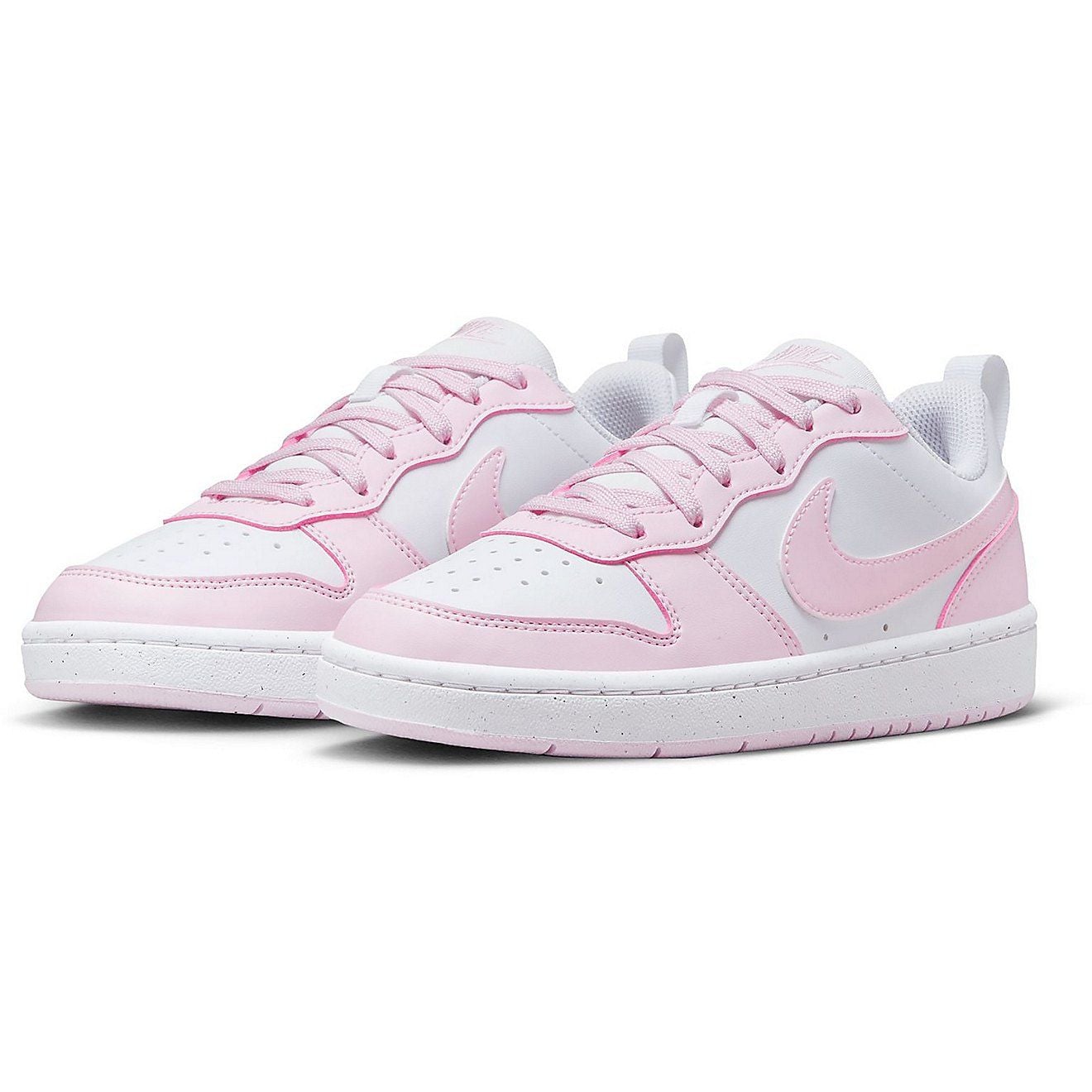 Nike Court Borough Low Recraft Pink White Kids Shoes Size 4Y 5
