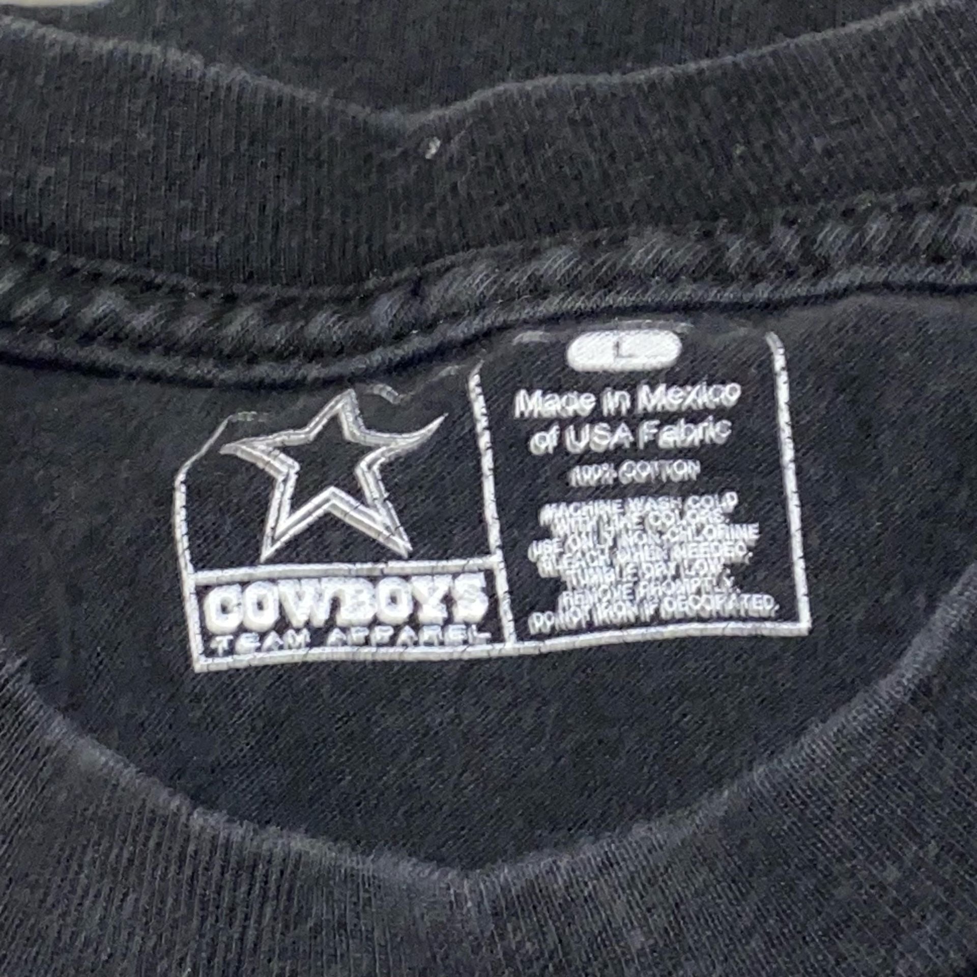 Cowboys Team Apparel Dallas Cowboys T-Shirt Size L Black NFL Graphic 5