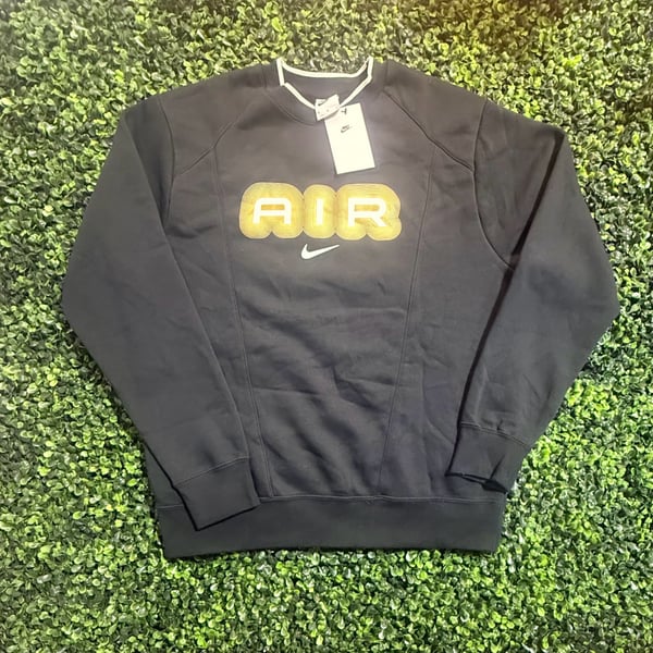 Nike Fleece Crew-Neck Sweatshirt Size M Black HM0177-010