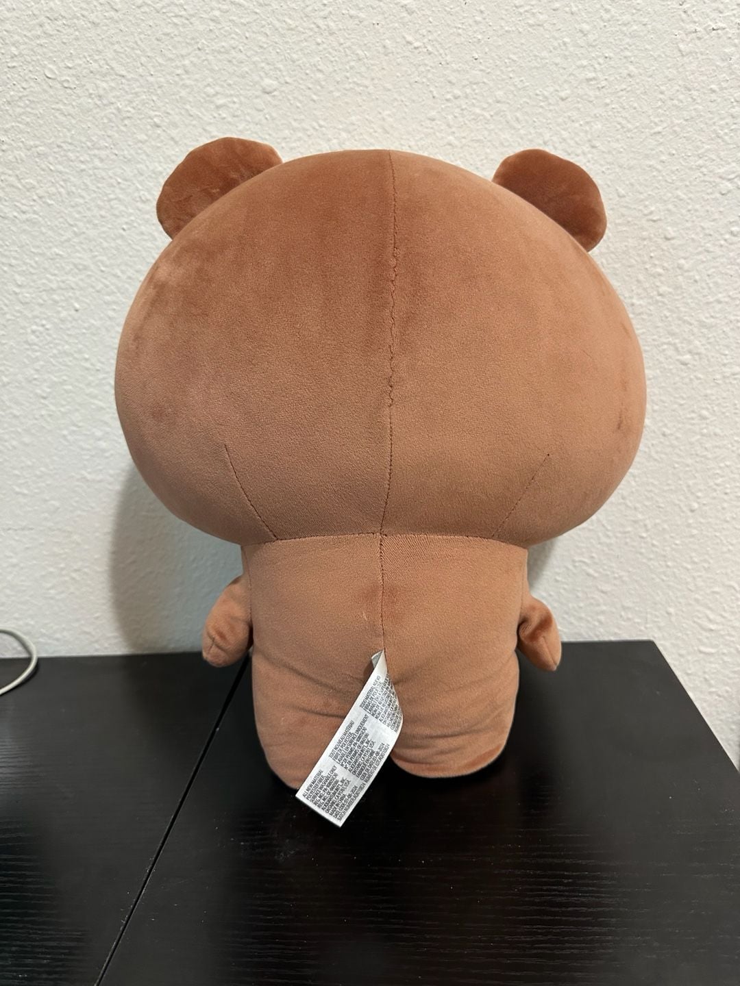 Minini Brown Bear Plush 14 Inch Brown Pink 2