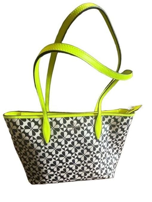 Kate Spade Hollie Spade Clover Geo Neon Trim Large Tote Bag 2