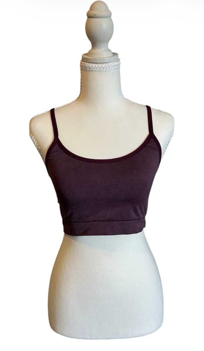 PINK Victoria's Secret Seamless Unlined Bralette Purple Size M 2