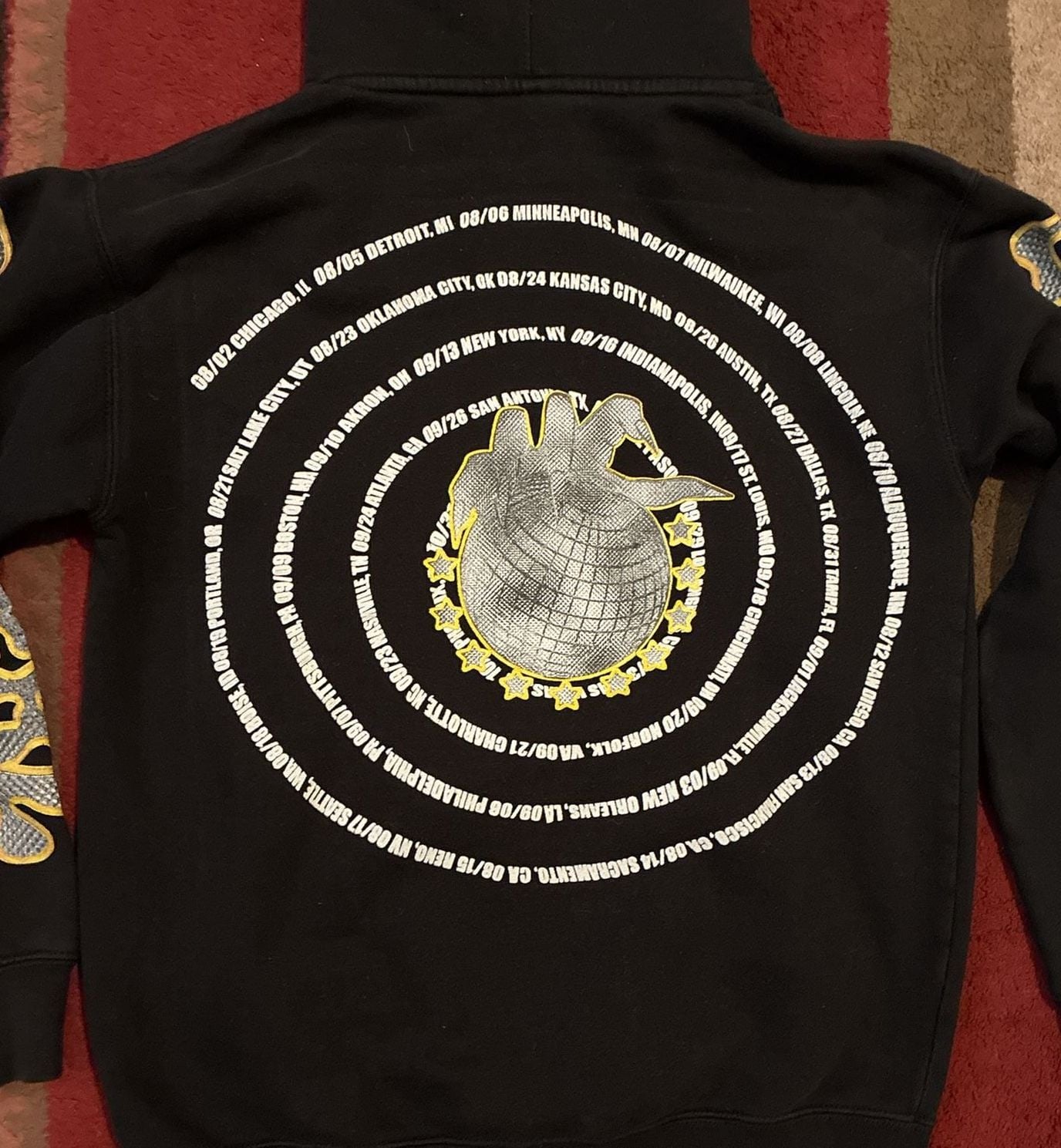 $NOT Ethereal Tour Hoodie Size S Black 7