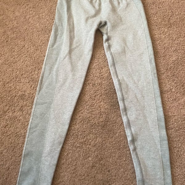 Gymshark Vital Seamless Leggings Size S Gray Mint Green Activewear