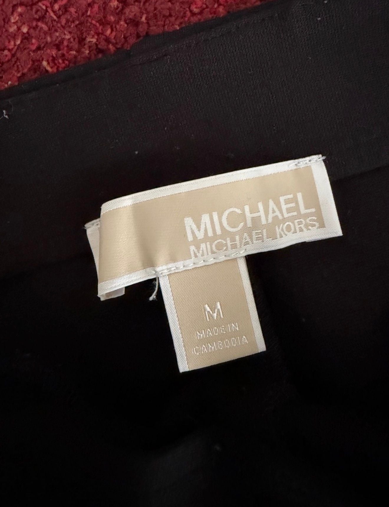 Michael Kors Viscose Blend Zip Pants Size M Black 3