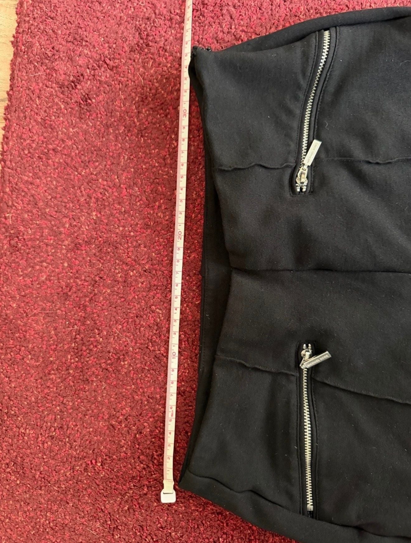 Michael Kors Viscose Blend Zip Pants Size M Black 5