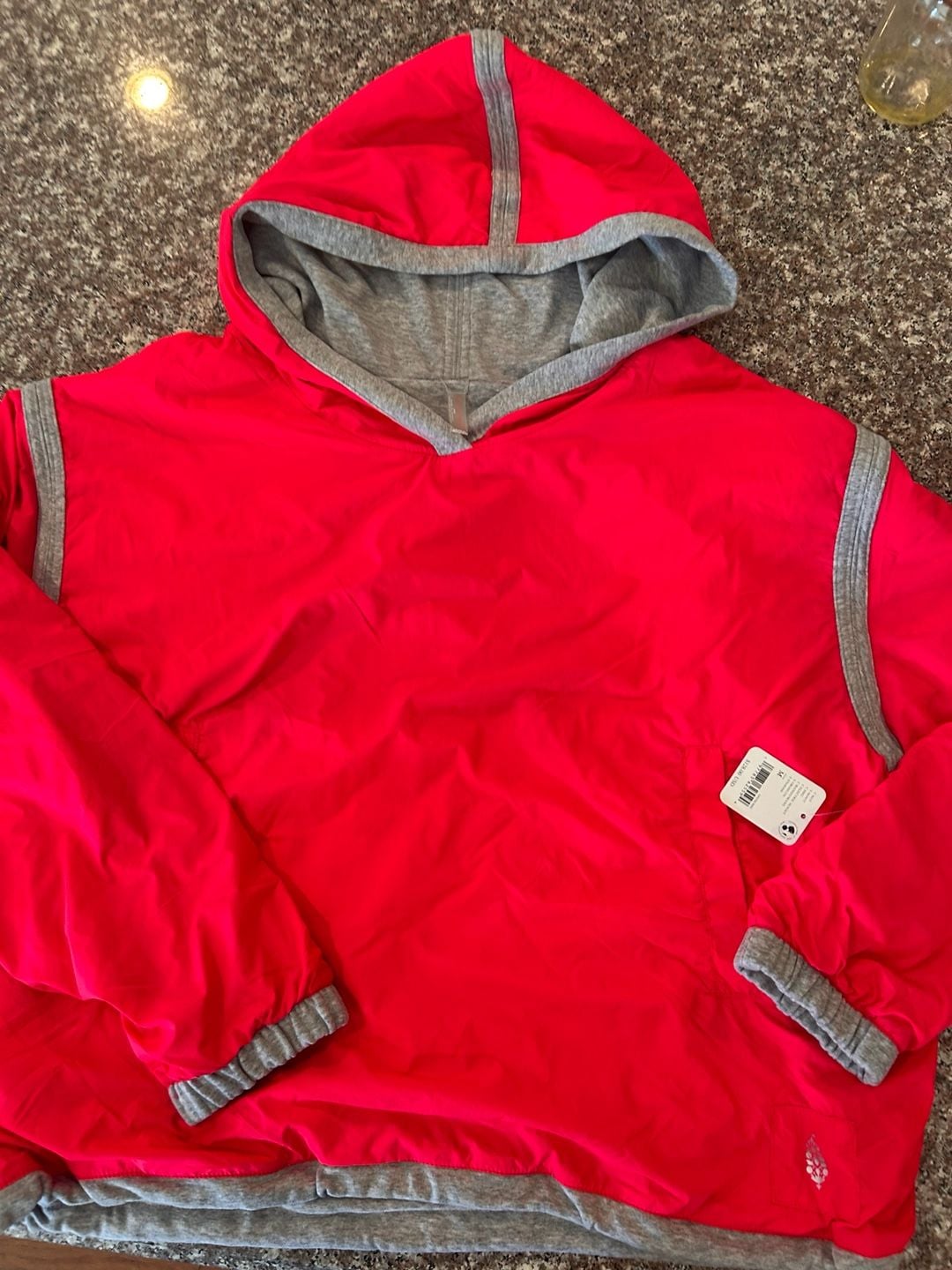 Free People Reversible Windbreaker Size M Red (MSRP $128) 3