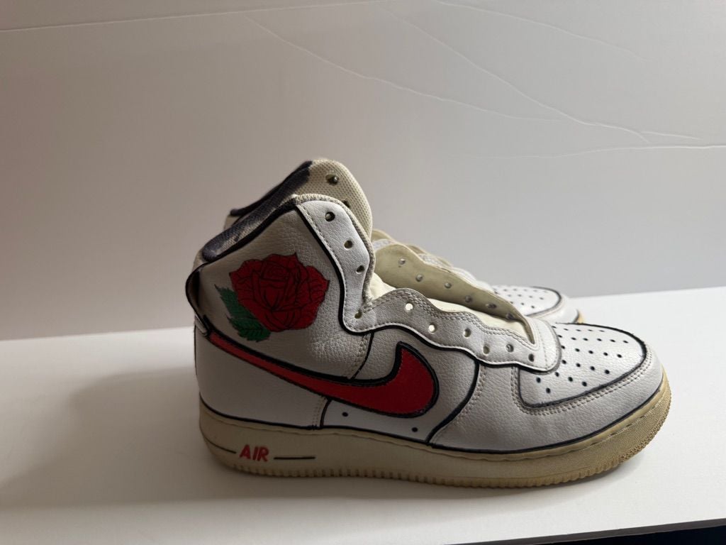Nike Air Force 1 High White Red Rose 1