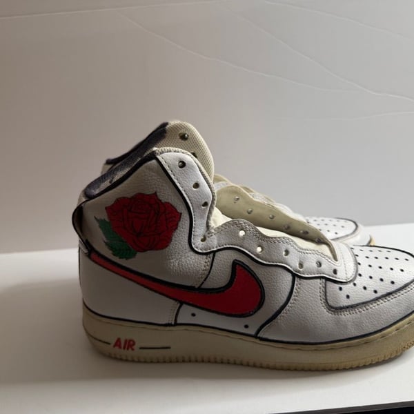 Nike Air Force 1 High White Red Rose