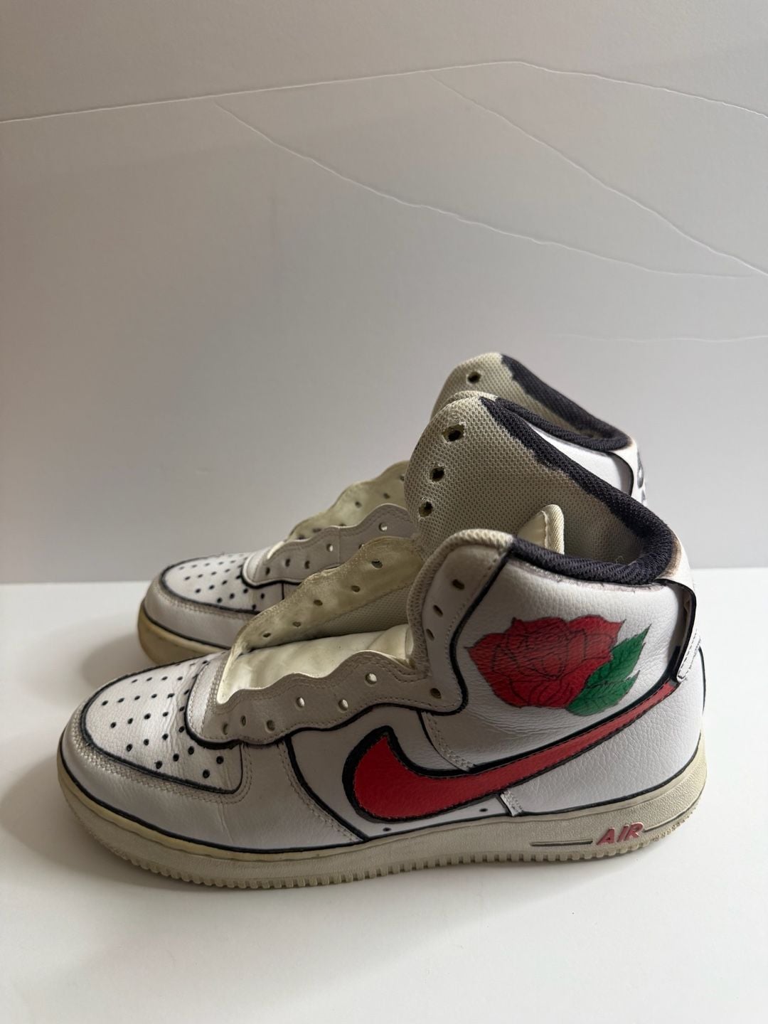 Nike Air Force 1 High White Red Rose 4