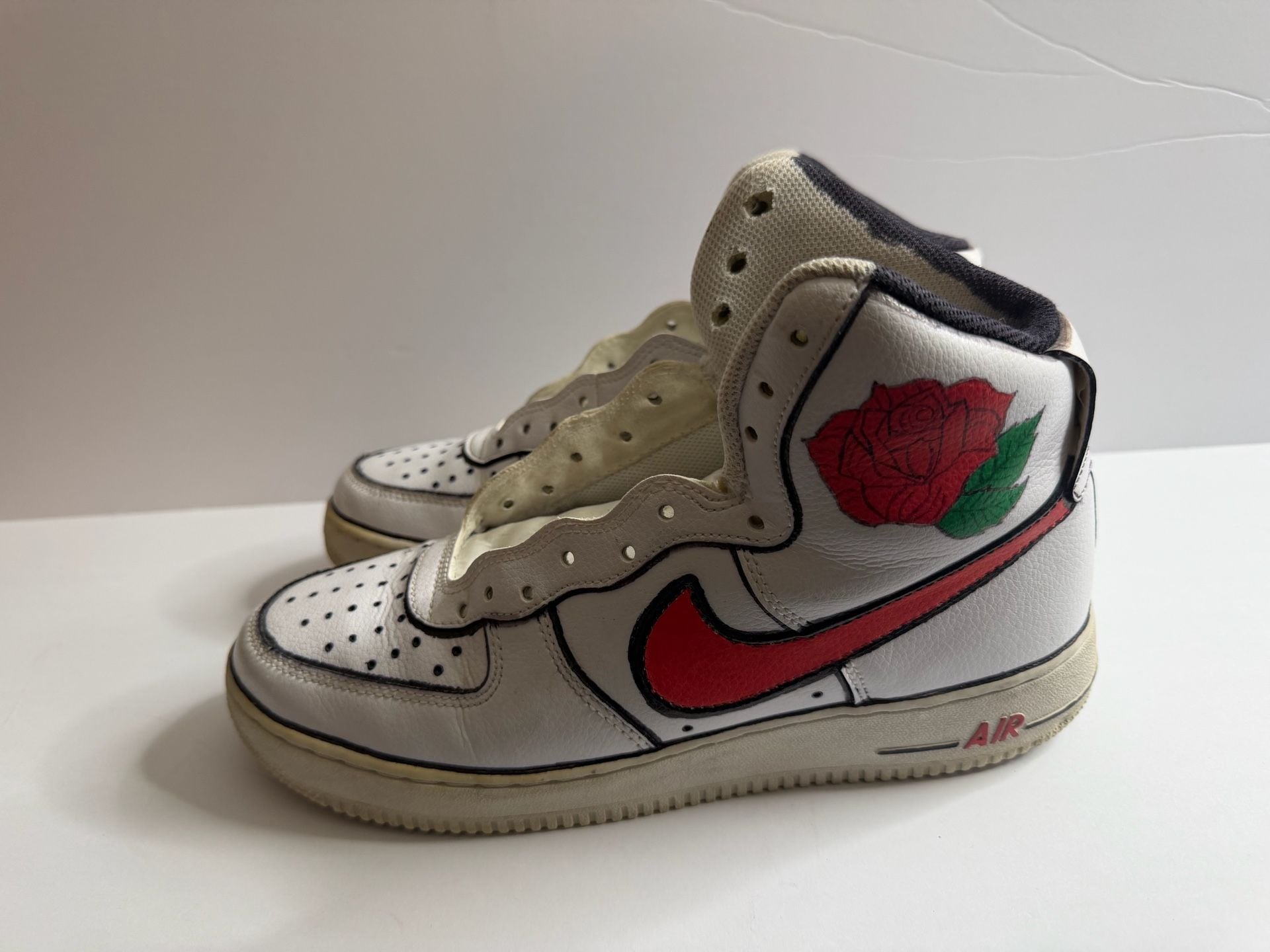 Nike Air Force 1 High White Red Rose 5