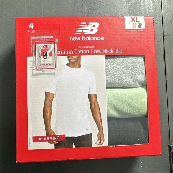 New Balance Crew Neck Undershirt Size XL 4-Pack
