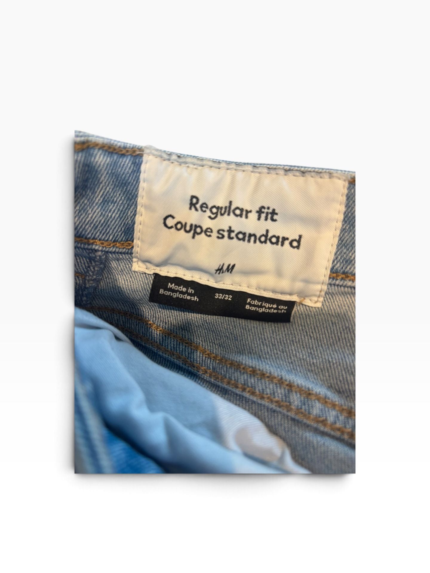 H&M Regular Fit Jeans Size 33/32 Blue Denim 4