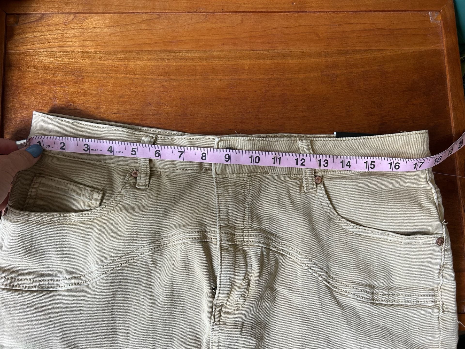 Madden NYC Western Skirt Size L Khaki Denim Mini 8