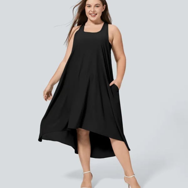 Halara Breezeful Racerback Side Pocket High Low Dress