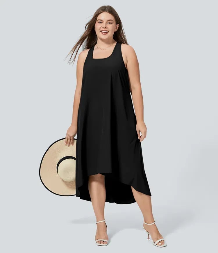 Halara Breezeful Racerback Side Pocket High Low Dress 3
