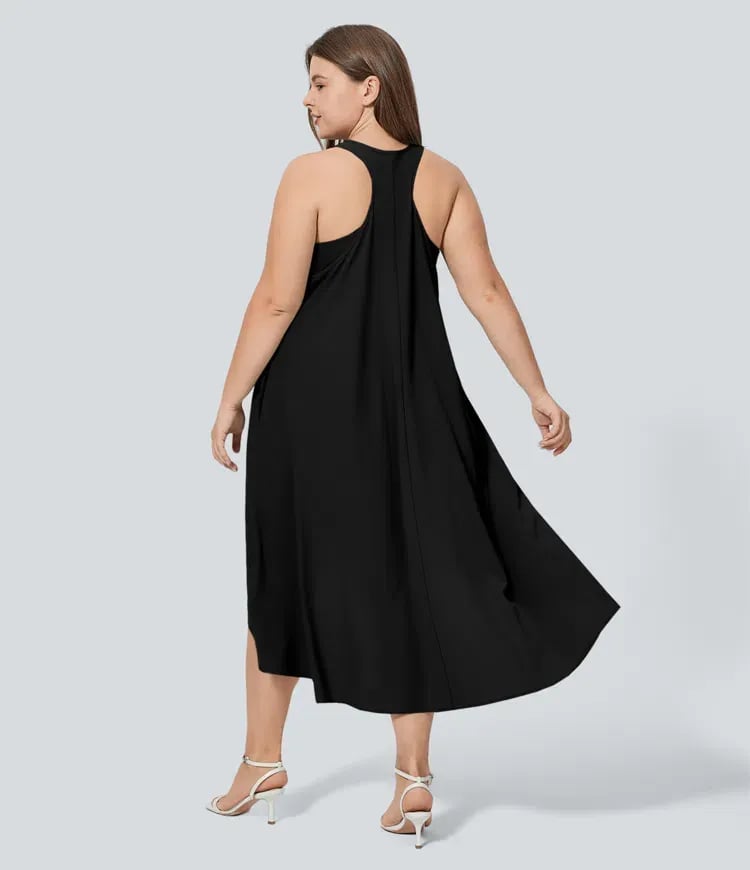 Halara Breezeful Racerback Side Pocket High Low Dress 5