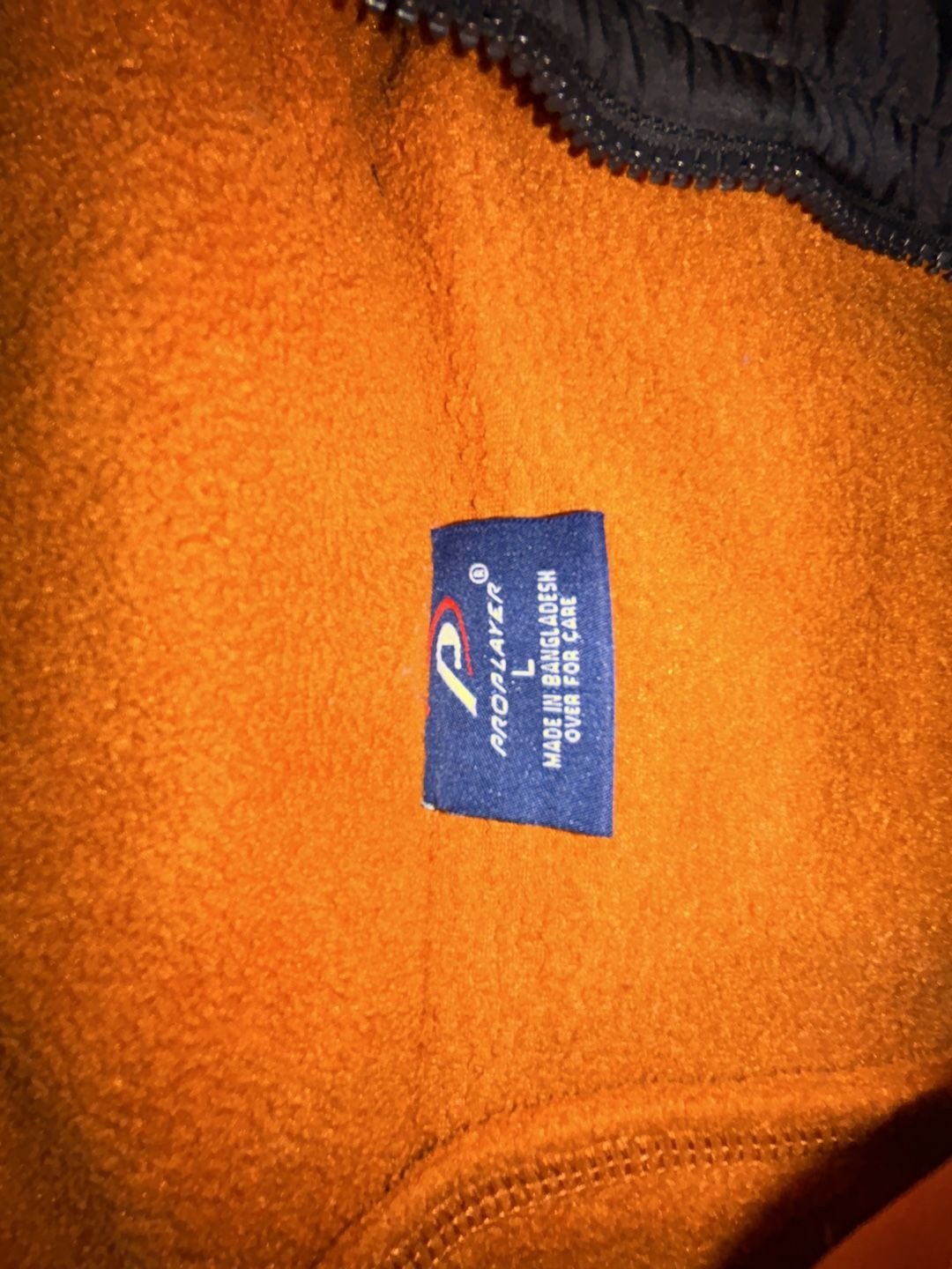 Pro Player Texas Longhorns Fleece Jacket Size L Orange Black 3