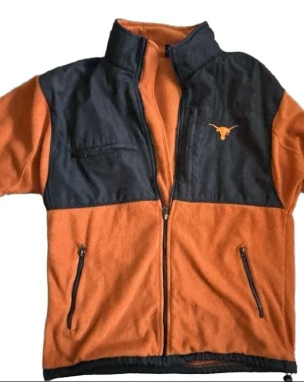 Pro Player Texas Longhorns Fleece Jacket Size L Orange Black 2