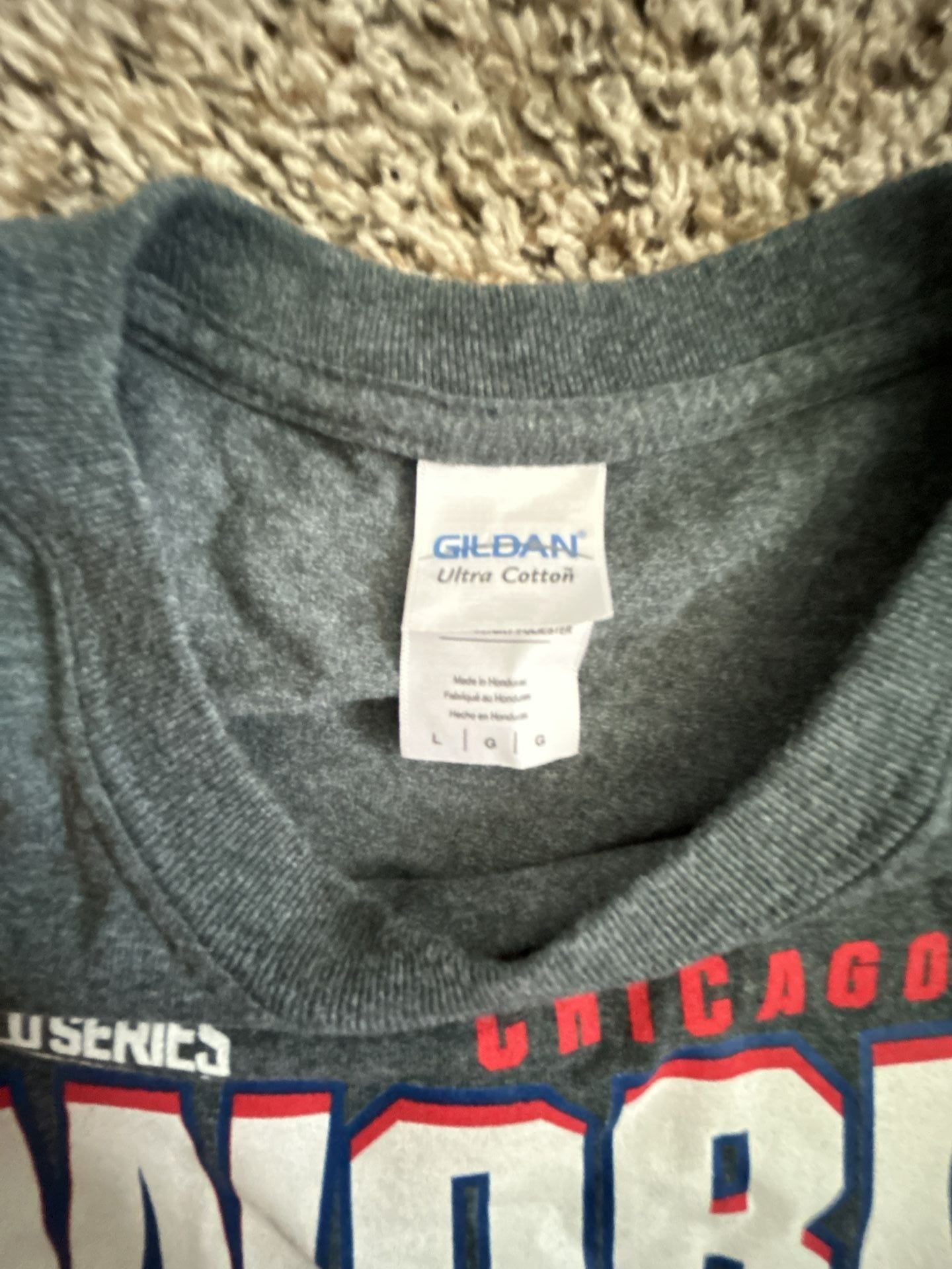 Gildan Chicago Cubs 2016 World Series Champions Long Sleeve T-Shirt Size L 3