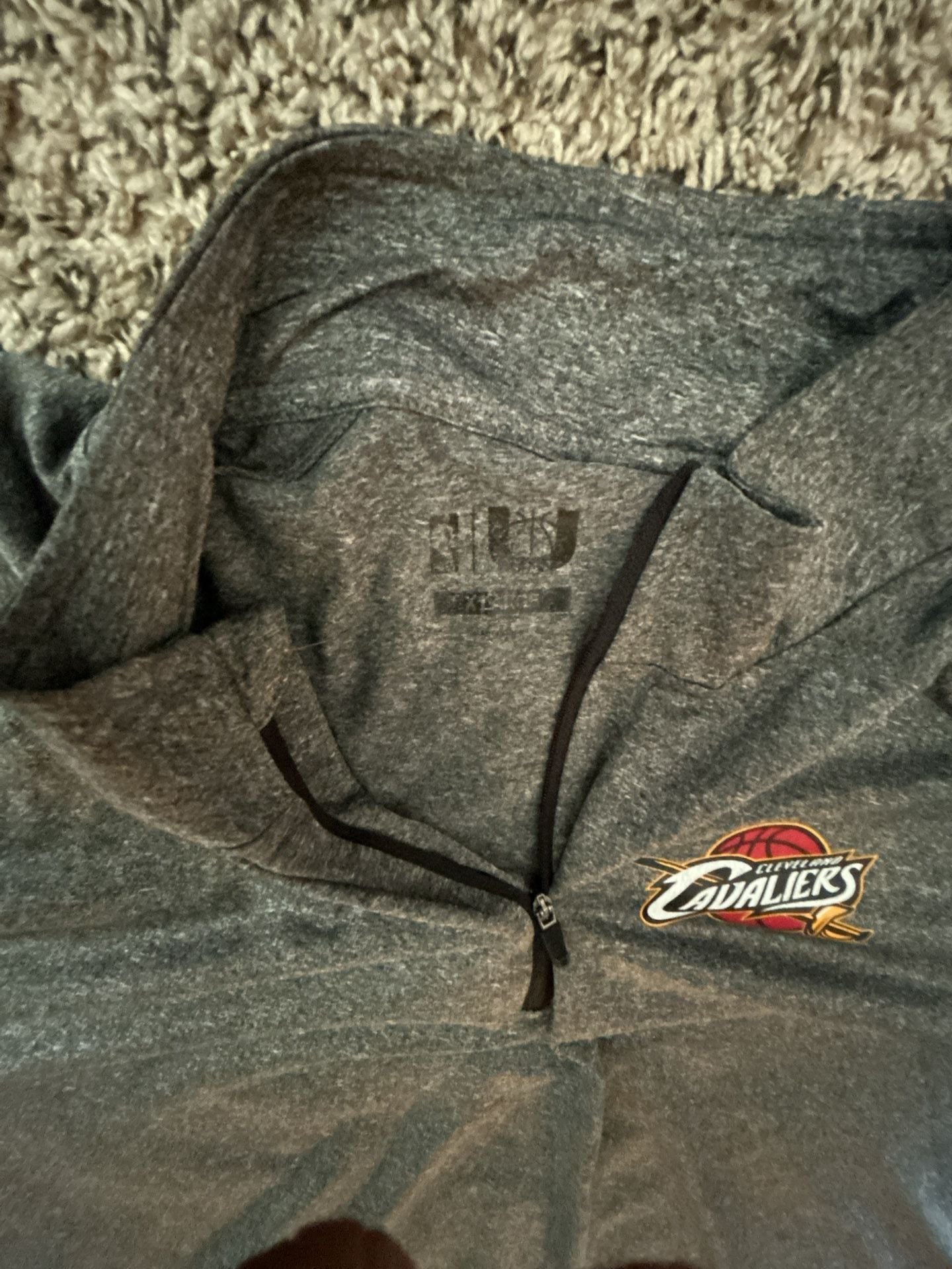 Cleveland Cavaliers 1/4-Zip Pullover Size xtra large Heather Gray 3