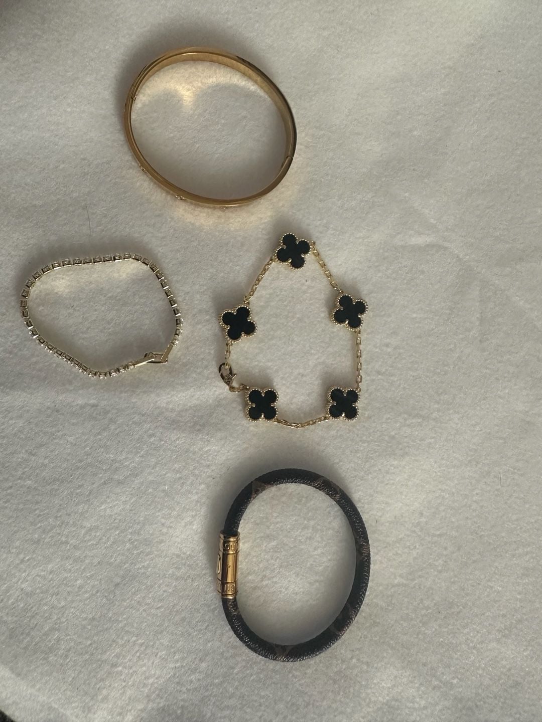 Luxury-Inspired 4-Piece Bracelet Stack 3