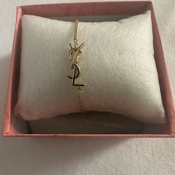 Saint Laurent YSL Opyum Charm Bracelet Gold Brass